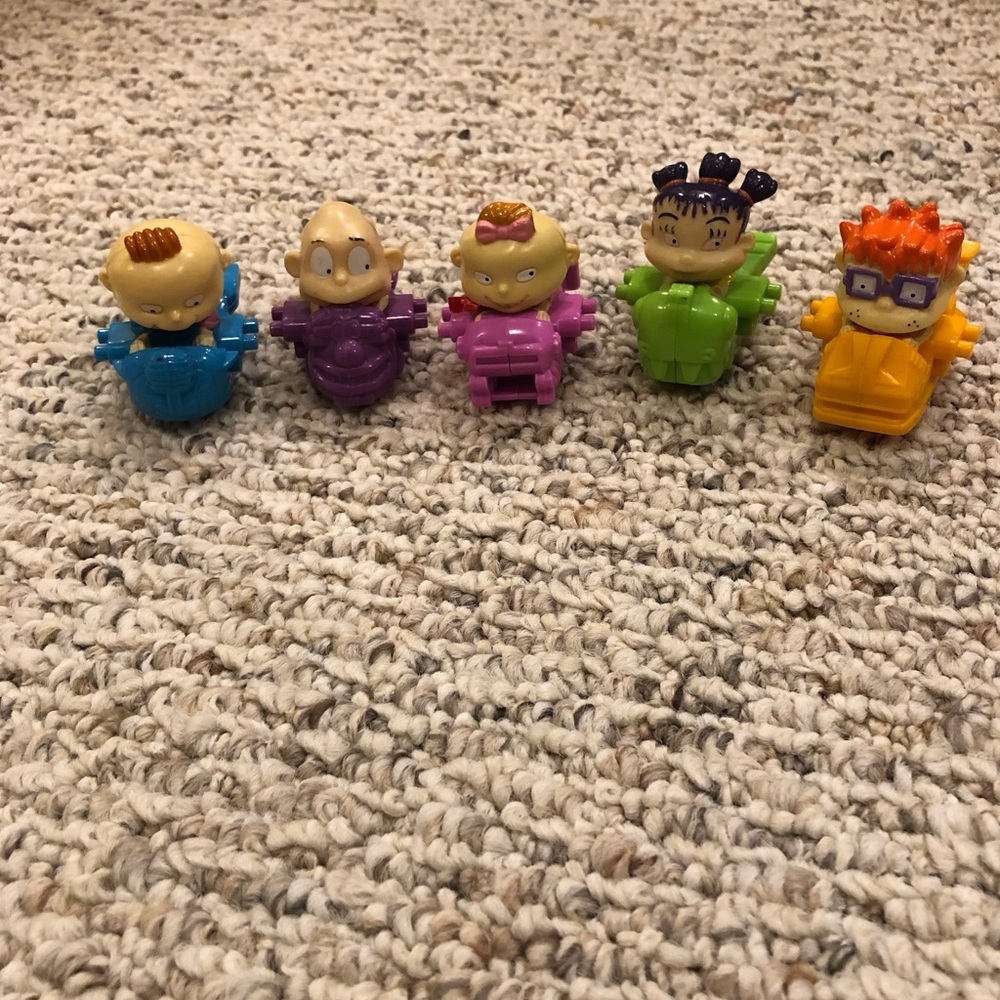 Five Nickelodeon Rugrats in Paris Roller Coaster Cars